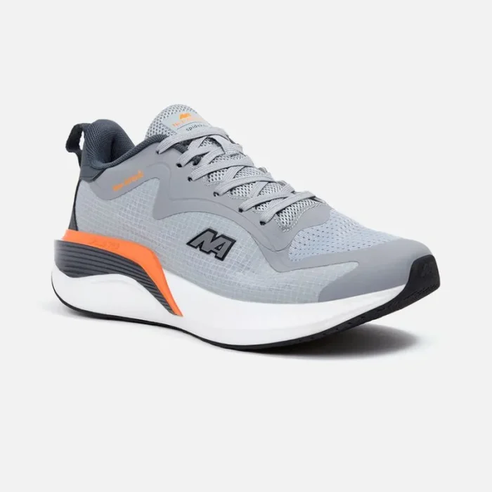 ZAPATILLAS NEW ATHLETIC RUNNING SPOOM69 GRIS CON NARANJA PARA HOMBRE